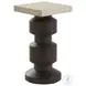 Malibu Cast Concrete And Rich Espresso Surfwood Calamigos Accent Table By Barclay Butera