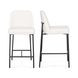 Sydney Cream Upholstered Counter Height Stool Set of 2