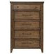 Cypress Grove Amber Brown 5 Drawer Chest
