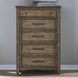 Cypress Grove Amber Brown 5 Drawer Chest
