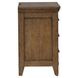 Cypress Grove Amber Brown 3 Drawer Nightstand with USB Charging