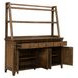 Cypress Grove Amber Brown 4 Door Server with Hutch