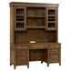 Cypress Grove Amber Brown 66" Credenza with Hutch and LED