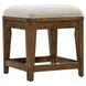 Cypress Grove Textured Cream Upholstered Console Stool