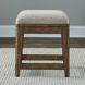 Cypress Grove Textured Cream Upholstered Console Stool