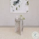 Bowdoin Gray Genuine Marble Side Table