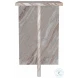Bowdoin Gray Genuine Marble Side Table