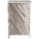 Bowdoin Gray Genuine Marble Side Table
