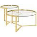 Avonlea Gold 2 Piece Nesting Table