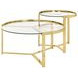Avonlea Gold 2 Piece Nesting Table