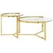 Avonlea Gold 2 Piece Nesting Table