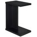 Clower Black Rectangular Side Table