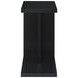Clower Black Rectangular Side Table