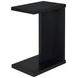 Clower Black Rectangular Side Table
