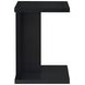 Clower Black Rectangular Side Table