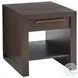 Park City Chestnut Brown And Burnished Bronze Heber Drawer End Table