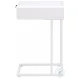 Lanewood White 1 Drawer Radio Weave Cane Side Table