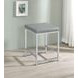 Umbridge Light Grey Upholstered Vanity Stool