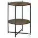 Axel Natural And Gunmetal Accent Table