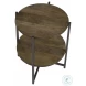 Axel Natural And Gunmetal Accent Table