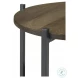 Axel Natural And Gunmetal Accent Table