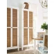 Laguna Linen White And Light Nutmeg Surf Storage Cabinet by Barclay Butera