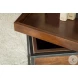 Ondrej Dark Brown And Gunmetal Accent Table