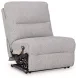 Acklen Place Pewter Performance Fabric Zero Gravity Power Reclining RAF Sectional with USB Charging