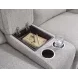 Acklen Place Pewter Performance Fabric 3 Piece Modular 97" Power Reclining Sectional with Console and USB Charging