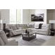 Acklen Place Pewter Performance Fabric 6 Piece Modular Power Reclining Sectional with Pillows and USB Charging