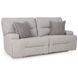 Acklen Place Pewter Performance Fabric 2 Piece Modular Power Reclining Sectional with Pillows and USB Charging