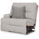 Acklen Place Pewter Performance Fabric 6 Piece Modular Power Reclining Sectional with Pillows and USB Charging