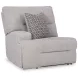 Acklen Place Pewter Performance Fabric Zero Gravity Power Reclining RAF Sectional with USB Charging