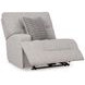 Acklen Place Pewter Performance Fabric 6 Piece Modular Power Reclining Sectional with Pillows and USB Charging