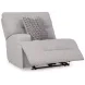 Acklen Place Pewter Performance Fabric Zero Gravity Power Reclining RAF Sectional with USB Charging