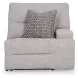 Acklen Place Pewter Performance Fabric 3 Piece Modular 97" Power Reclining Sectional with Console and USB Charging