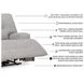 Acklen Place Pewter Performance Fabric Power Recliner