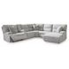 Acklen Place Pewter 6 Piece Performance Fabric Power Reclining Sectional with RAF Chaise