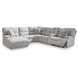 Acklen Place Pewter 6 Piece Performance Fabric Power Reclining Sectional with LAF Chaise