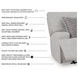 Acklen Place Pewter 3 Piece Performance Fabric Power Reclining Sectional Sofa with RAF Chaise