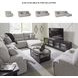 Acklen Place Pewter 3 Piece Performance Fabric Power Reclining Sectional with RAF Chaise