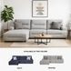 Acklen Place Pewter 3 Piece Performance Fabric Power Reclining Sectional with LAF Chaise
