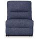 Acklen Place Navy Performance Fabric 3 Piece Modular Power Reclining Sectional with RAF Chaise and USB Charging