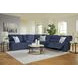 Acklen Place Navy Performance Fabric 6 Piece Modular Power Reclining Sectional with Pillows and USB Charging