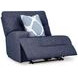 Acklen Place Navy Performance Fabric 3 Piece Modular Power Reclining Sectional with RAF Chaise and USB Charging