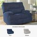 Acklen Place Navy Performance Fabric Power Recliner