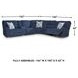 Acklen Place Navy Performance Fabric 6 Piece Modular Power Reclining Sectional with Pillows and USB Charging