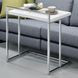 Dani White High Gloss And Chrome Snack Table