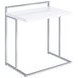 Dani White High Gloss And Chrome Snack Table