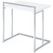 Dani White High Gloss And Chrome Snack Table